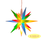 Preview: Harlekin - Stern A1b bunt