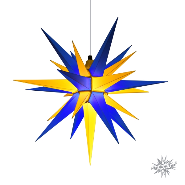 Stern A7, 68 cm, blau/gelb "Oberlausitz"