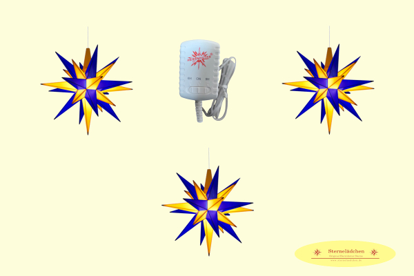 Sterne-Set A1e gelb/blau