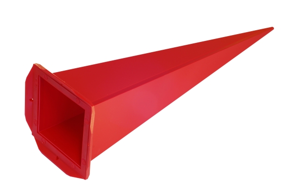 Einzelzacke für A13-Stern, Viereck, rot