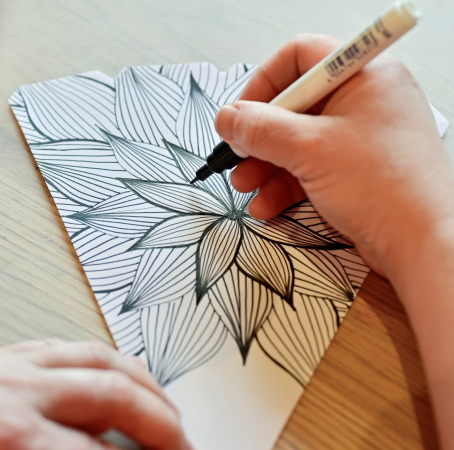 Herrnhuter Stern i6 EDITION Natur Dahlie