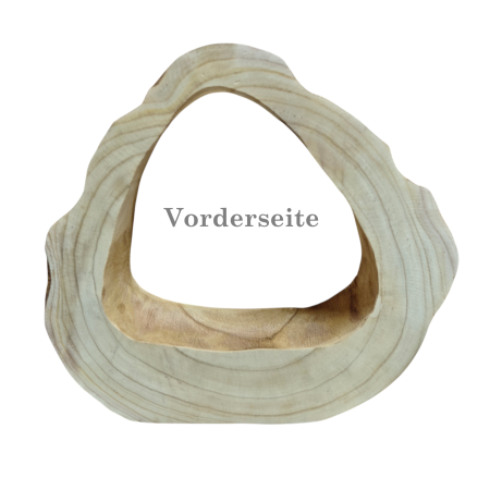 Dekoring aus Holz mit Nut