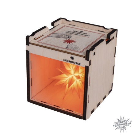 Präsentationsbox Miniaturstern apricot