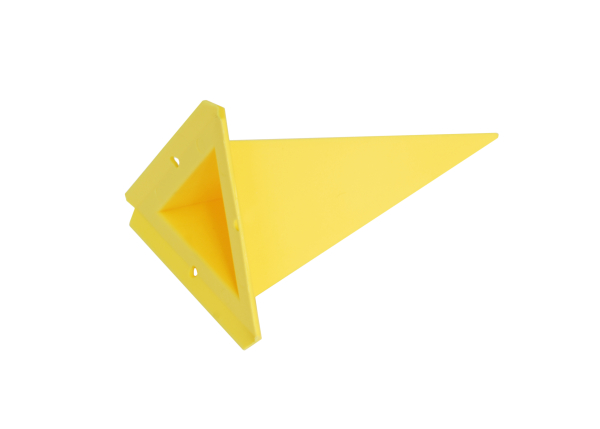 Einzelzacke A4, Dreieck, gelb