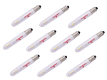 10er Set LED-Schaftkerze kaltweiß