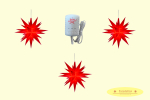 Sterne-Set A1e rot
