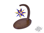 Herrnhuter Sternenbogen nussbaum gelb/blau